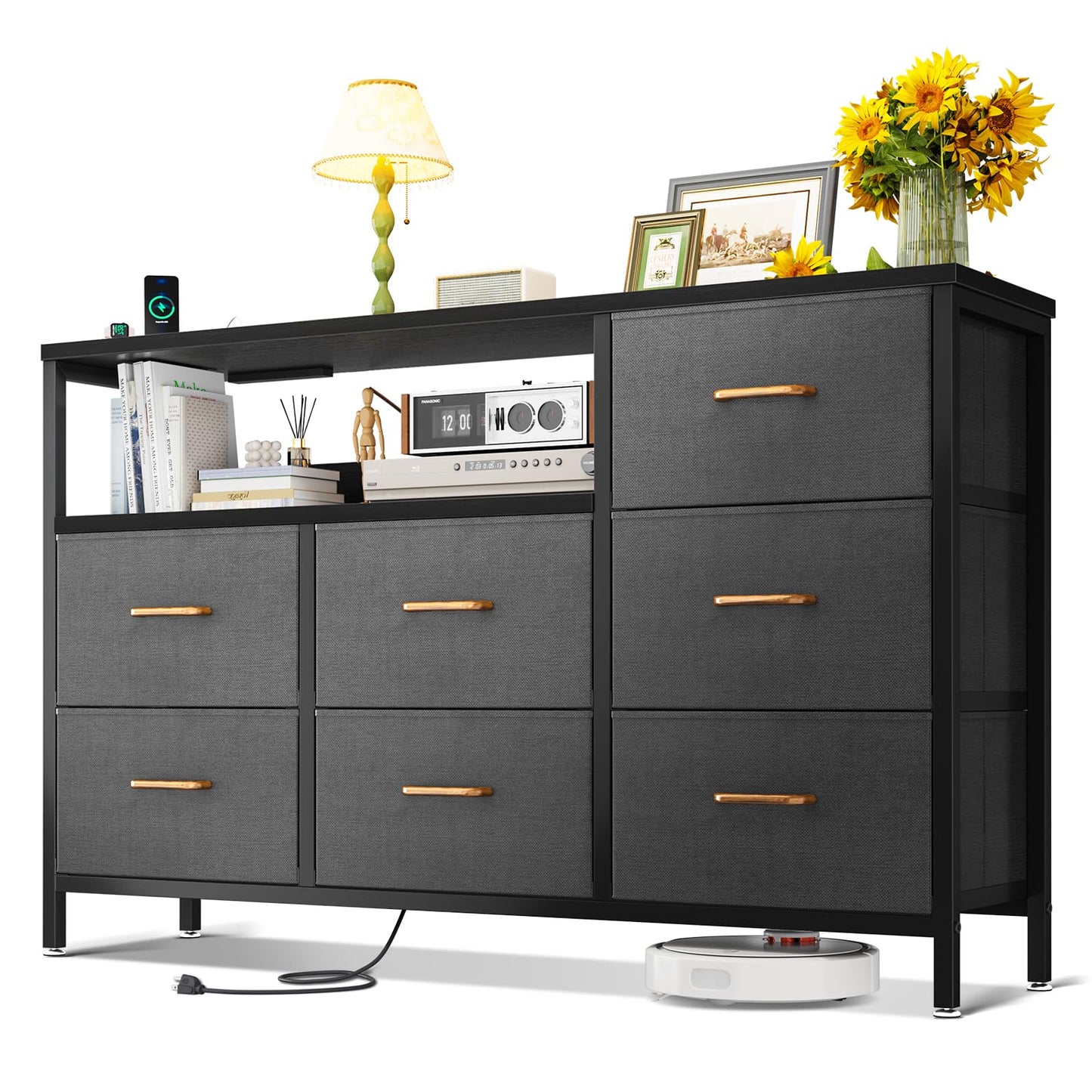 Dressers for Bedroom with 7 Large Fabric Drawers