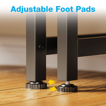 Triple 5-Tier Bookshelf with LED Lights for Living Room, 17 Open Shelves Large Bookcase with App Control RGB Light Strip, Modern Tree Design Storage Shelf with Metal Frame, Vintage