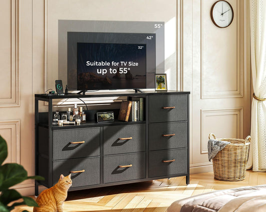 Dressers for Bedroom with 7 Large Fabric Drawers