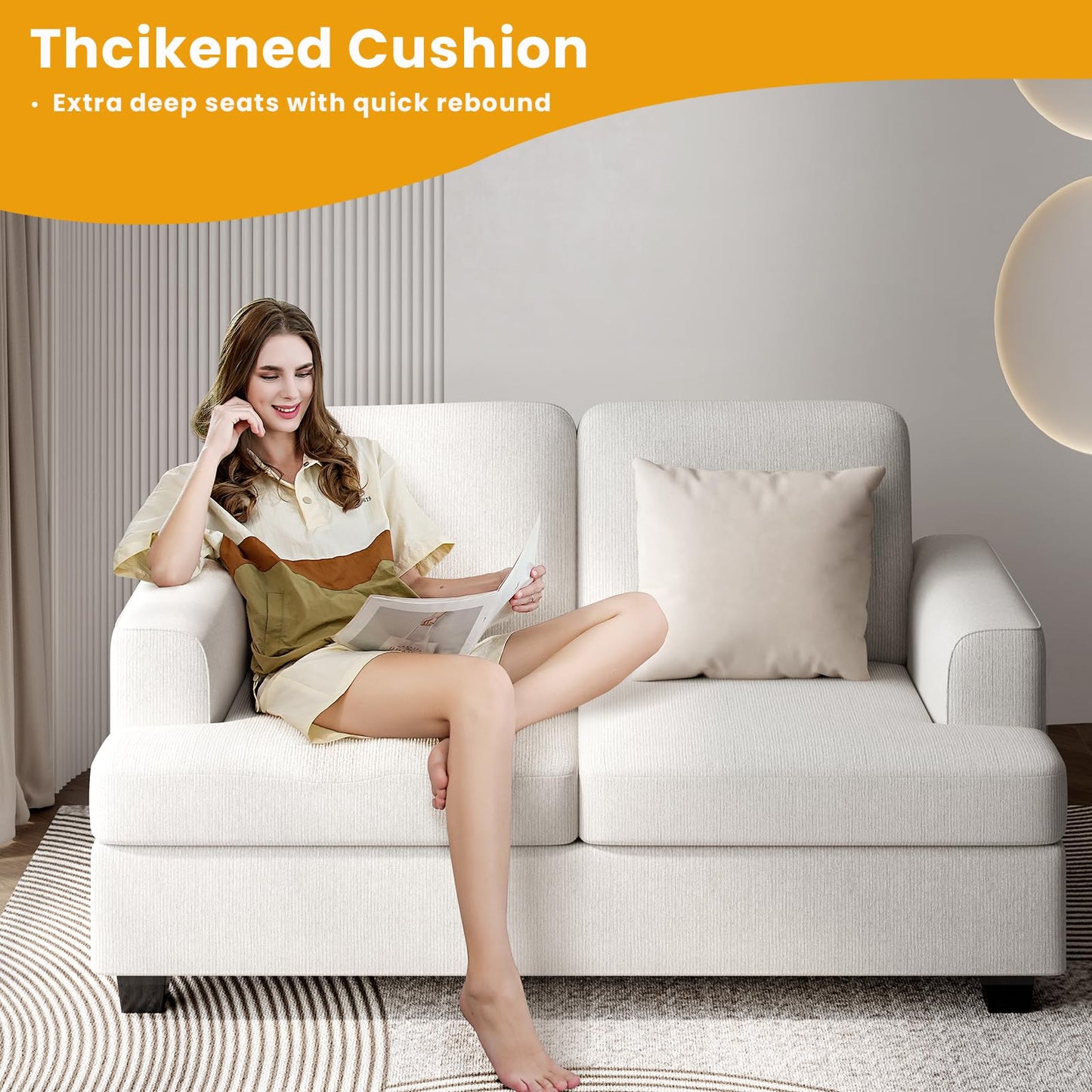 Couches for Living Room, Home Sofa for Small Apartment